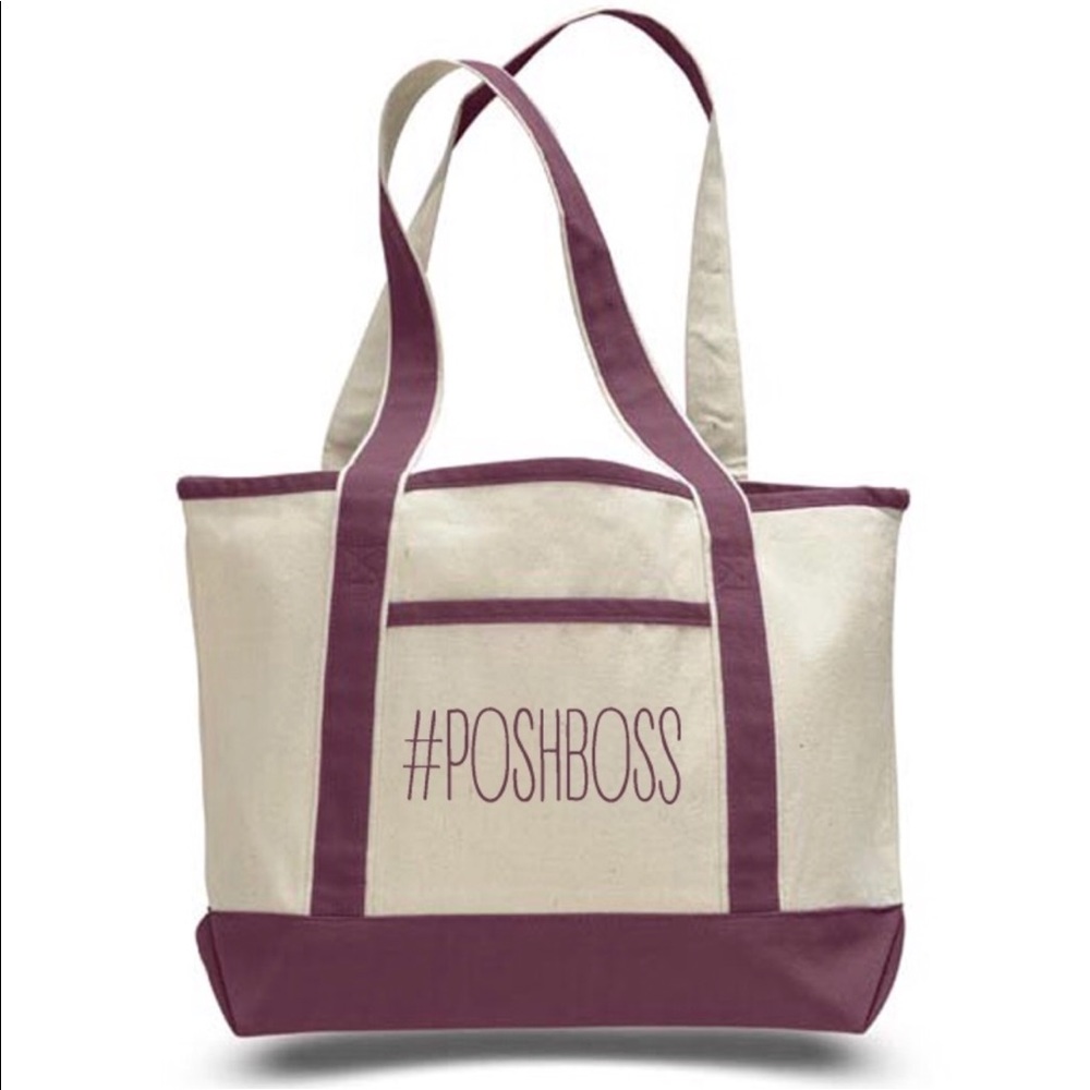 PoshBoss Medium Canvas Boat Tote